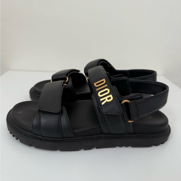 Dior Noir Lambskin Sandals - Picture 5 of 8